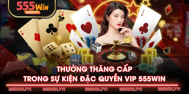 Thưởng thăng cấp trong sự kiện đặc quyền VIP 555WIN
